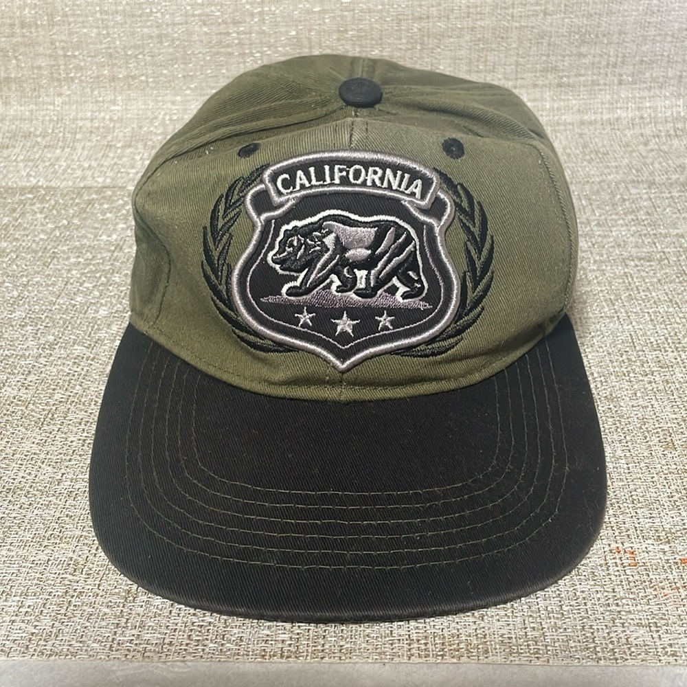 California baseball cap -olive and black